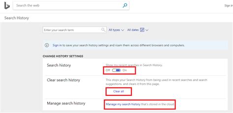 How To View And Delete Bing Search History Manage Images And Videos