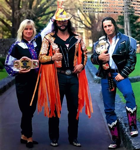 Randy Savage Bret Hart Alundra Blaze Wwf Japan In Wrestling