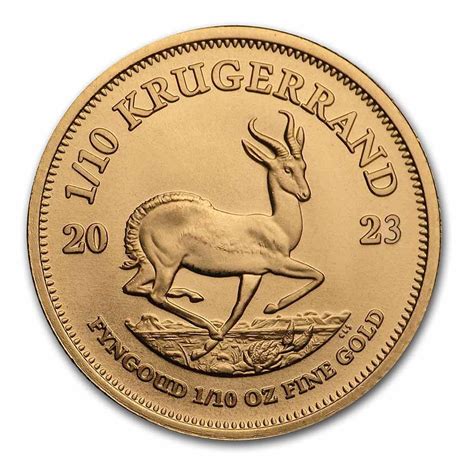 Krugerrand Goud 1 10 Ounce 2023 Bullion Goud Goud999