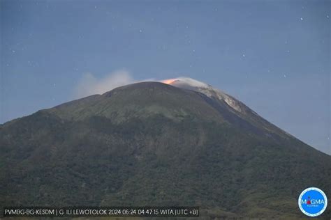 Badan Geologi Kementerian Esdm Sebut Tingkat Gunung Ile Lewo