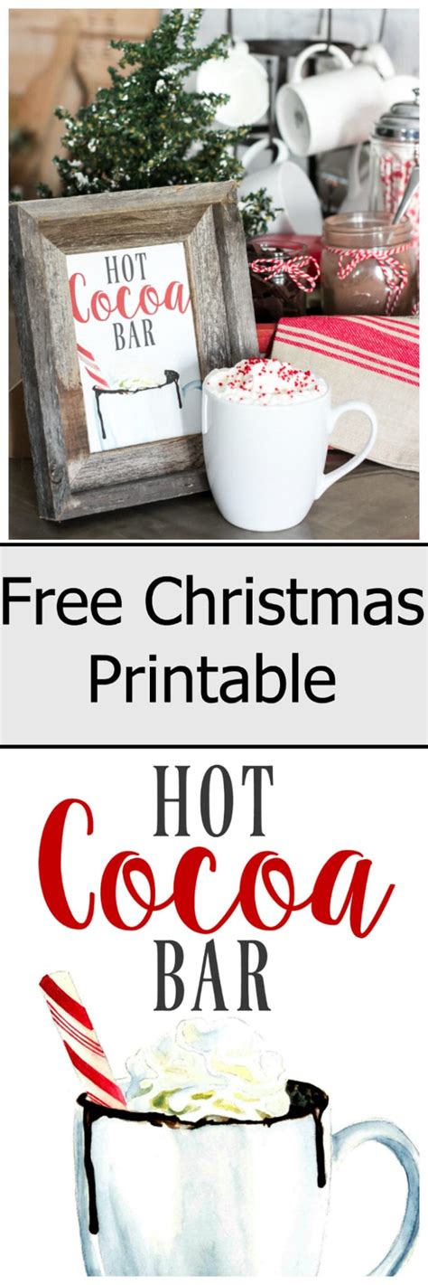 Free Hot Cocoa Bar Printables