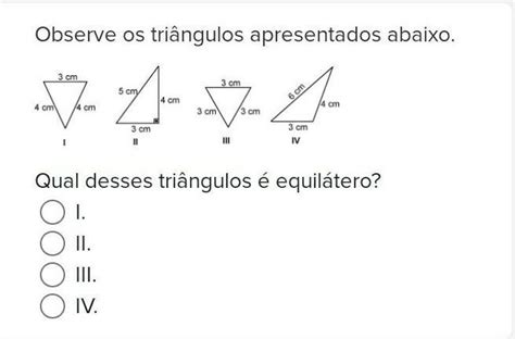 Observe Os Triângulos Apresentados Abaixo Qual Desses Triângulos é