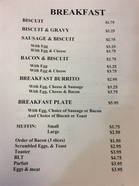 This is our Menu for our Kountze... - Goodies Cafe & Catering