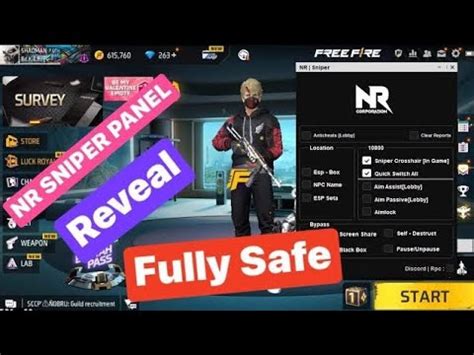 Nr Sniper Paid Panel Reveal Free Fire Antiban Rank Pushing