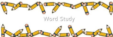 Word Study Clipart - Enhance Your Vocabulary Learning