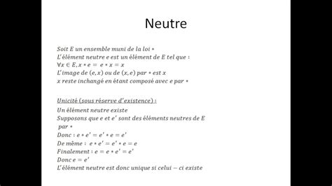 Structures algébriques partie 3 Éléments particuliers YouTube