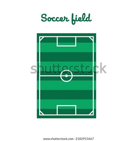 Soccer Grass Field Vector Template Stock Vector (Royalty Free ...