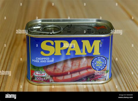 Luncheon meat Spam of the company Hormel, Fruehstuecksfleisch Spam der ...