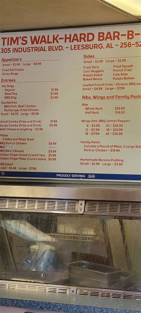 Menu At Walk Hard Bbq Leesburg