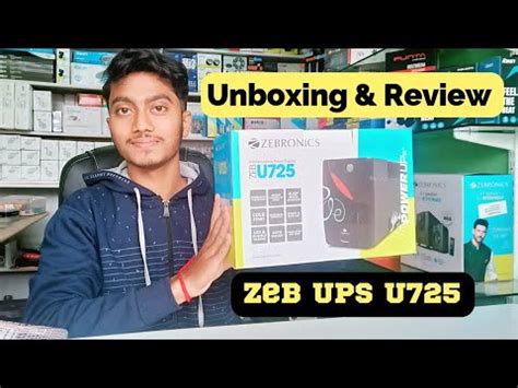 ZEBRONICS UPS U725 FEATURES UNBOXING REVIEW Best Computer UPS Under