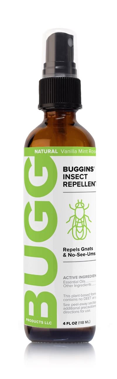 Buggins Original Insect Repellent 0 Deet Bugg Products Llc