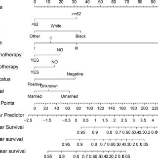 Nomogram Predicting And Year Overall Survival Os In