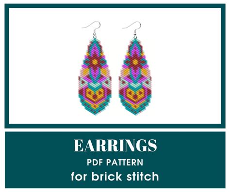 Pretty Brick Stitch Beadwork Patterns By SinbeadPatterns The Beading Gem