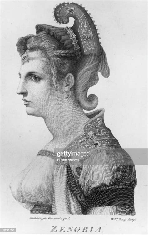 Zenobia Queen Of Palmyra Who Died In 273 Original Artwork Engraved