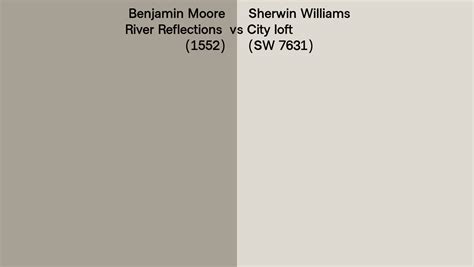 Benjamin Moore River Reflections 1552 Vs Sherwin Williams City Loft