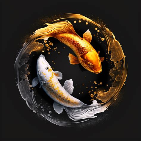 Koi Fish Yin and Yang | Yin yang, Yin yang art, Yin yang fish