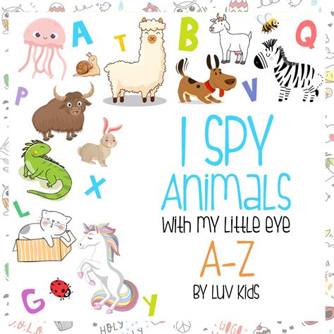 I Spy Animals puzzle book for kids: A Fun Guessing Game by Luv Kids ...