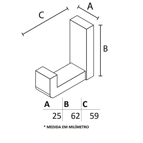 Cabide Simples Il 9023 Black MadeiraMadeira