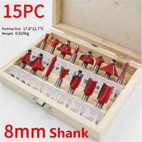 Jual Mata Router Bit Set Pcs Mm Mata Profil Woodworking Di Lapak