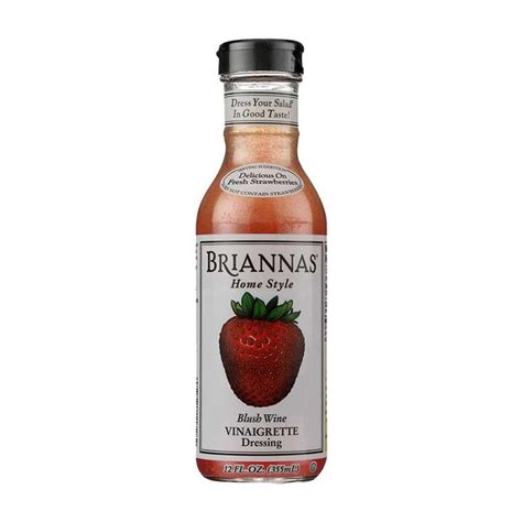 Briannas Home Style Blush Wine Vinaigrette Dressing 12 Fl Oz