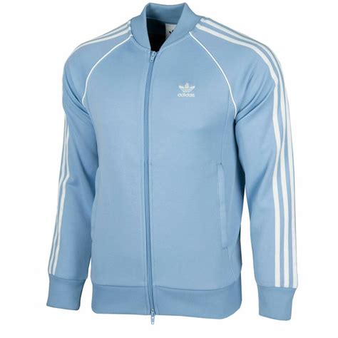 Adidas Originals Mens Superstar Track Jacket Light Blue Ce8040 In 2020