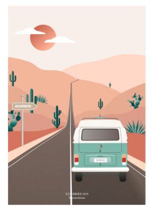 Affiche Les Rideuses Roadtrip To Acapulco X L Imagier