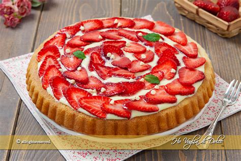 Crostata Morbida Fragole E Cioccolato Bianco Ricetta Ho Voglia Di Dolce