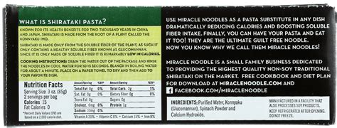 Miracle Noodles Nutrition Facts Blog Dandk