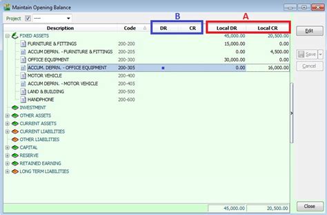 Maintain Opening Balance Estream Software