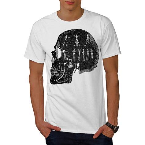 Party Skeleton Cool Men Whitet Shirt Wellcoda Fruugo Us