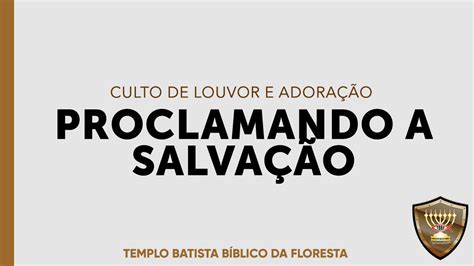 Proclamando A Salva O Pr Rafael Oliveira Tbbf Youtube