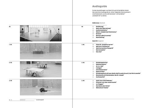 Kunsthaus Bregenz Kub Exhibition Booklet Alliance Graphique