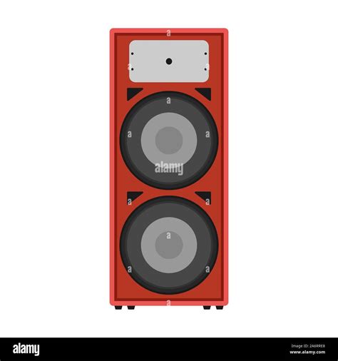 Stereo Speaker Vector Flat Icon Music Bass Sound Electronic Equipment