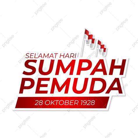 Hari Sumpah Pemuda Vector Hd Png Images Greeting Of Selamat Hari