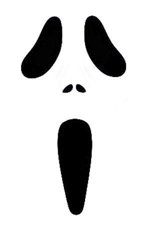 Ghostface Pumpkin Stencil Printable