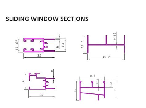 JINDAL ALUMINIUM : SLIDING WINDOW SECTIONS