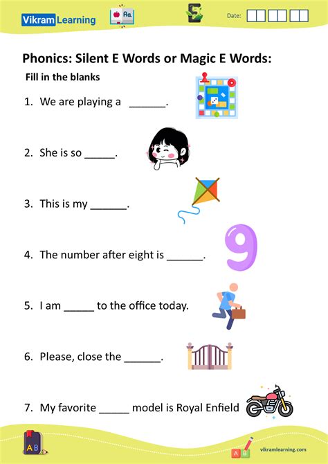 Download Phonics Silent E Words Or Magic E Words Worksheets