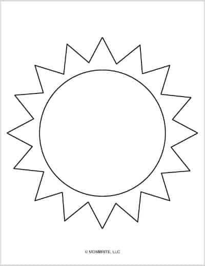 Free Printable Sun Templates And Coloring Pages Mombrite