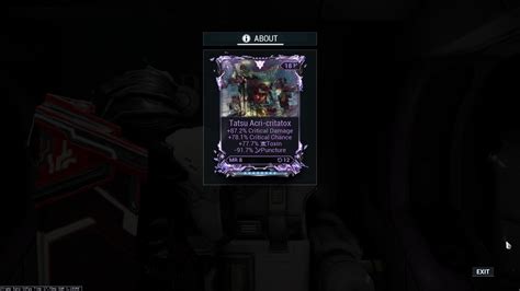 WTS> Godly Tatsu riven [MR8] +cc +cd +tox -puncture - Trading Post ...