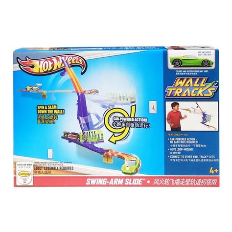 Jual HOT WHEELS WALL TRACKS SWING ARM SLIDE X9302 MAINAN TRACK SET Di Lapak TMO Official Shop