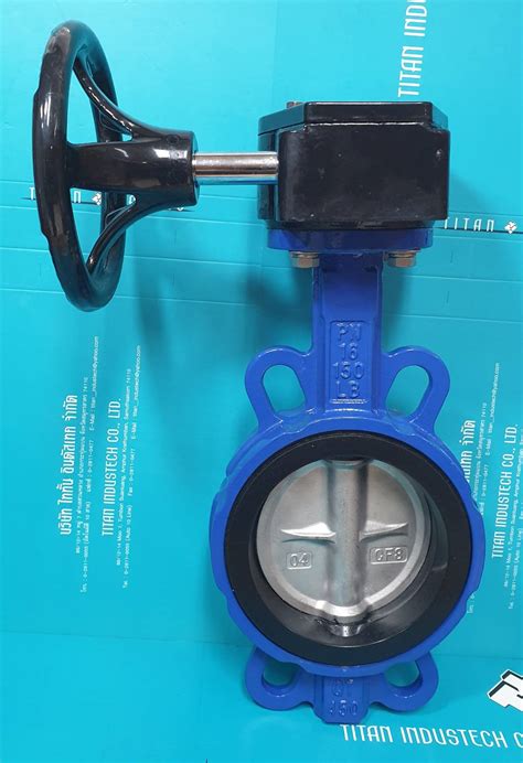 Wafer Butterfly Valve Type Gear Box Titan Industech Coltd Valves And Steam Equipments