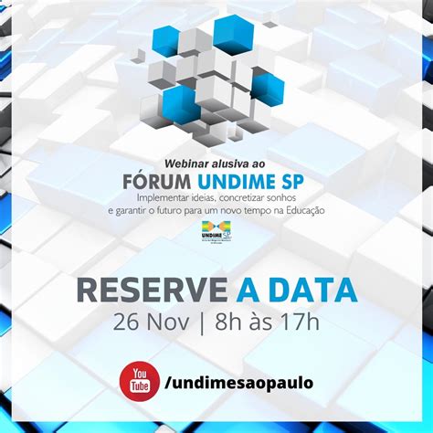 Reserve A Data Webinar Alusiva Ao F Rum Da Undime S O Paulo