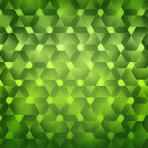 Fondo De Mosaico Verde Brillante Vector Premium