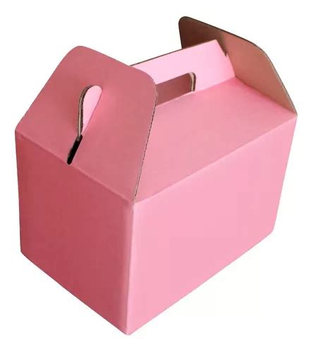 25 Cajas De Cartón Lonchera Boxlunch De 18x12x11 5 Cm Rosa Envío gratis