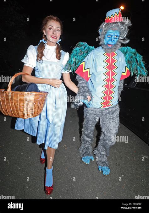 Holly Willoughby and her husband Dan Baldwin arriving at a Halloween ...