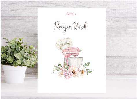 Recipe Book Cover Printable