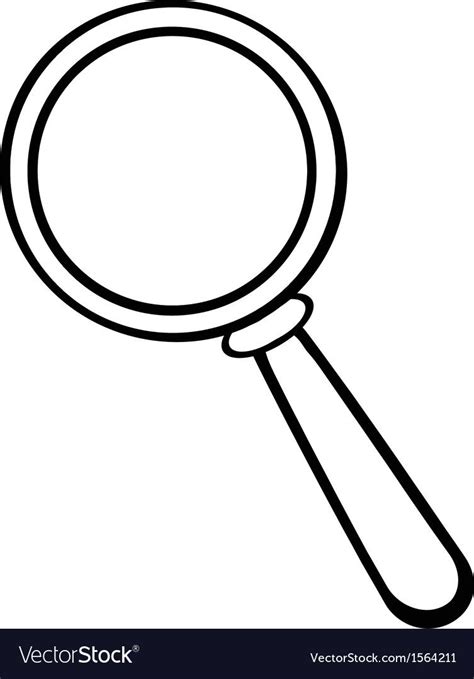 Cartoon Magnifying Glass Vector Image On Vectorstock Artofit