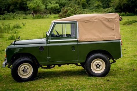 Land Rover Series Bronze Green Soft Top Galvanised Chassis