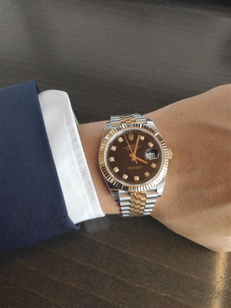 Datejust 41 Steel And Yellow Gold Black And Diamond Dial Ref 126333 2019 R Rolex