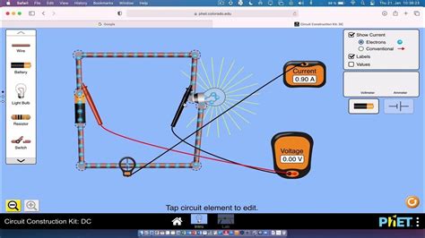 Building Series And Parallel Circuits With Phet Simulations Youtube